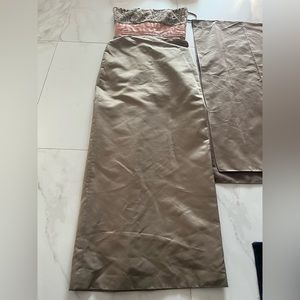 Long, elegant, embellished Victoria royal dress